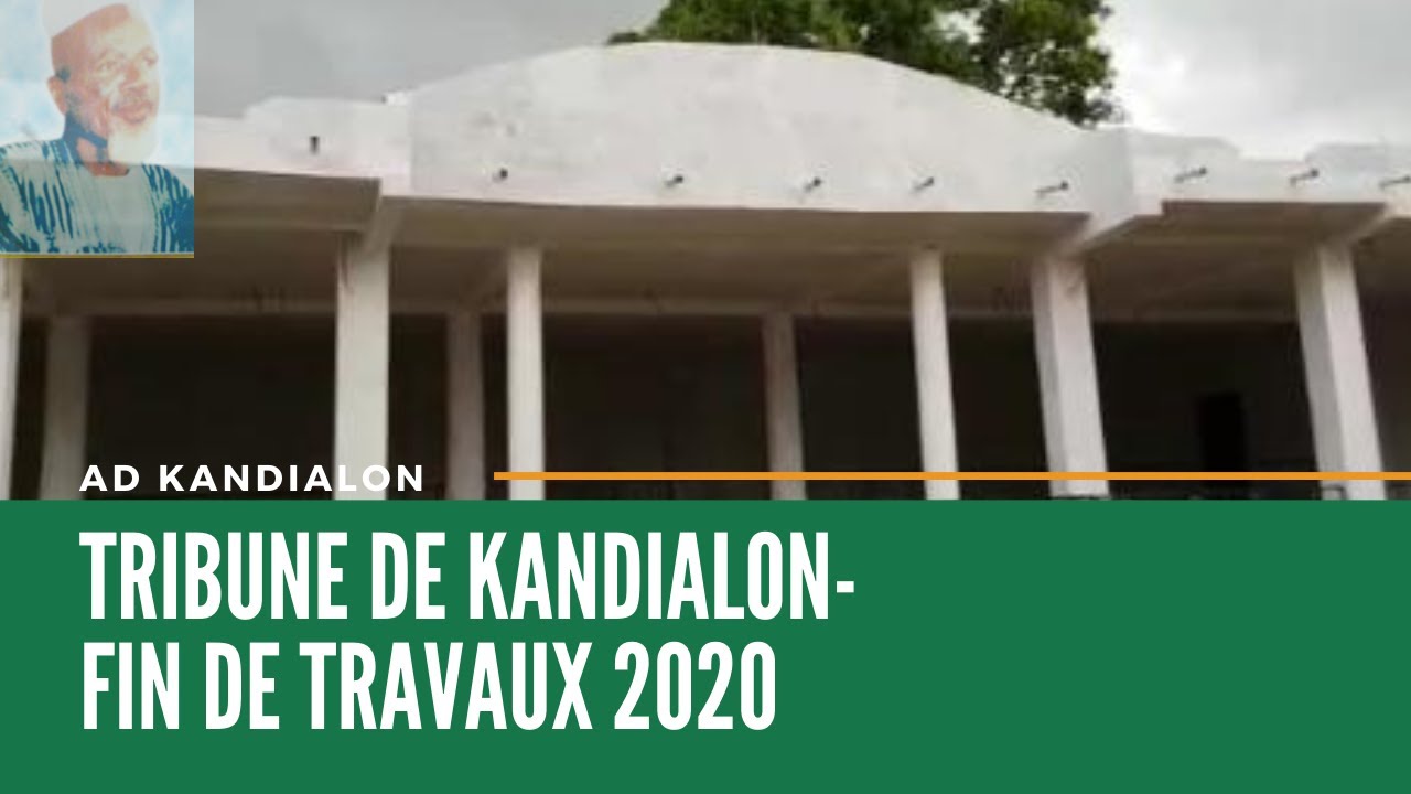 Fin des travaux tribune Kandialon