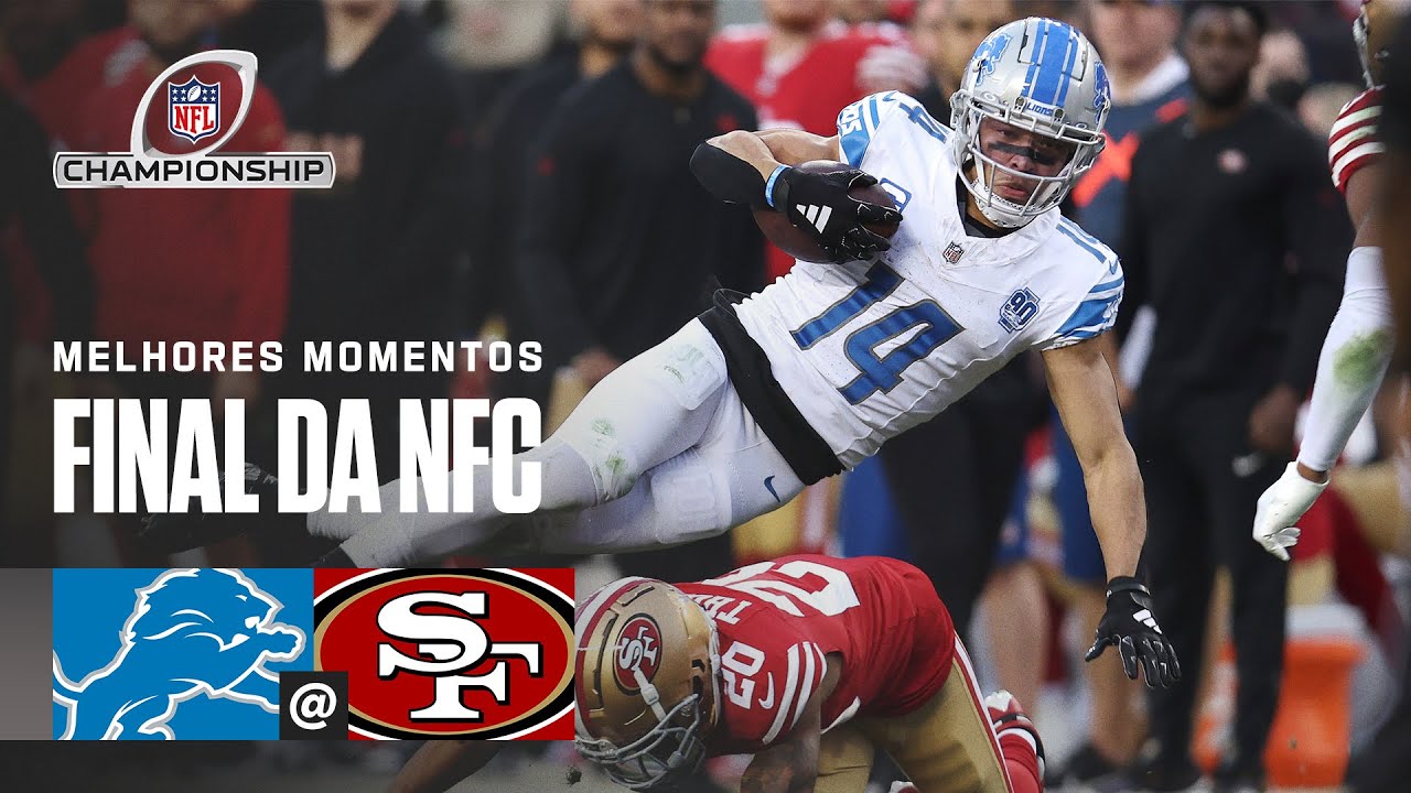 Detroit LIONS x San Francisco 49ERS - Melhores Momentos | FINAL DA NFC | NFL Brasil