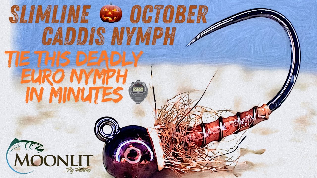 Slimline🎃 October Caddis Nymph: Tie This DEADLY Euro Nymph in MINUTES! 🕐