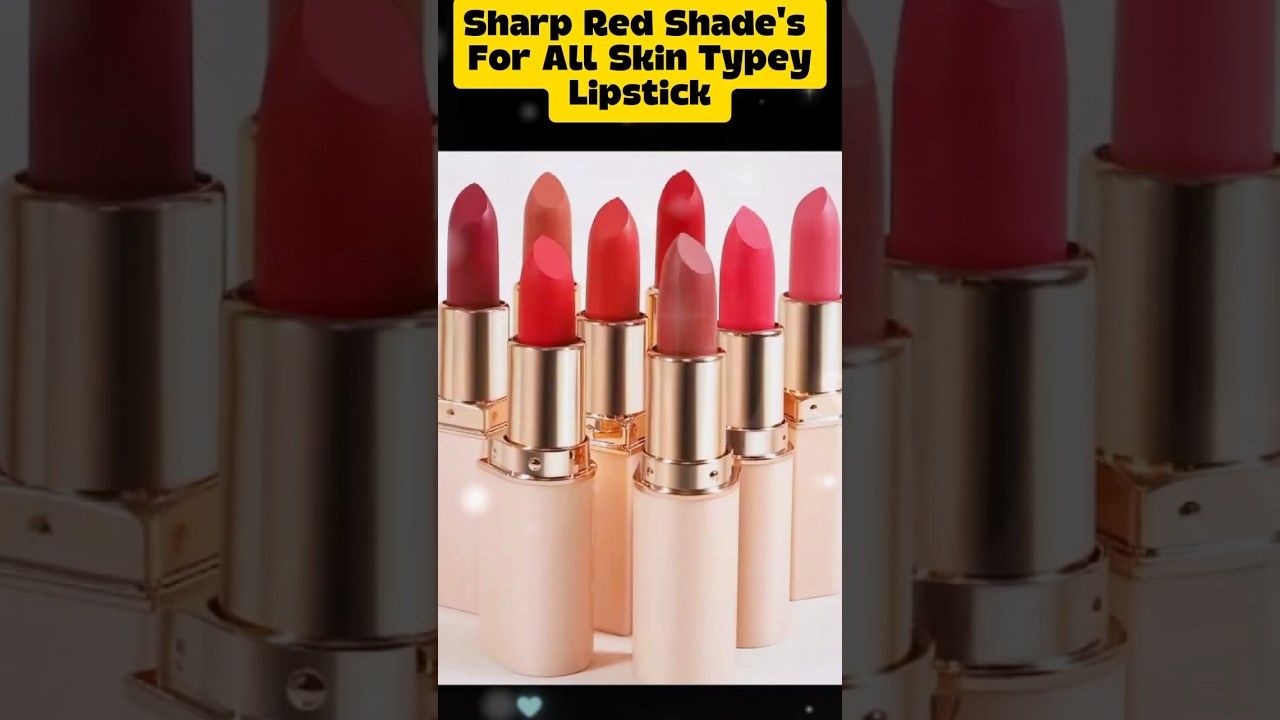 Bright Red Shade's lipstick | cosmetics