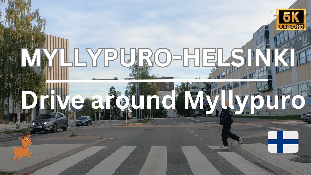 Exploring Helsinki's Dangerous Neighborhoods:  Myllypuro District Drive Tour | City Explorer