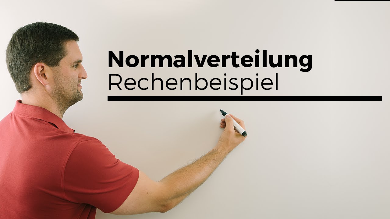 Normalverteilung, Rechenbeispiel, Stochastik, Statistik, Mathe by Daniel Jung