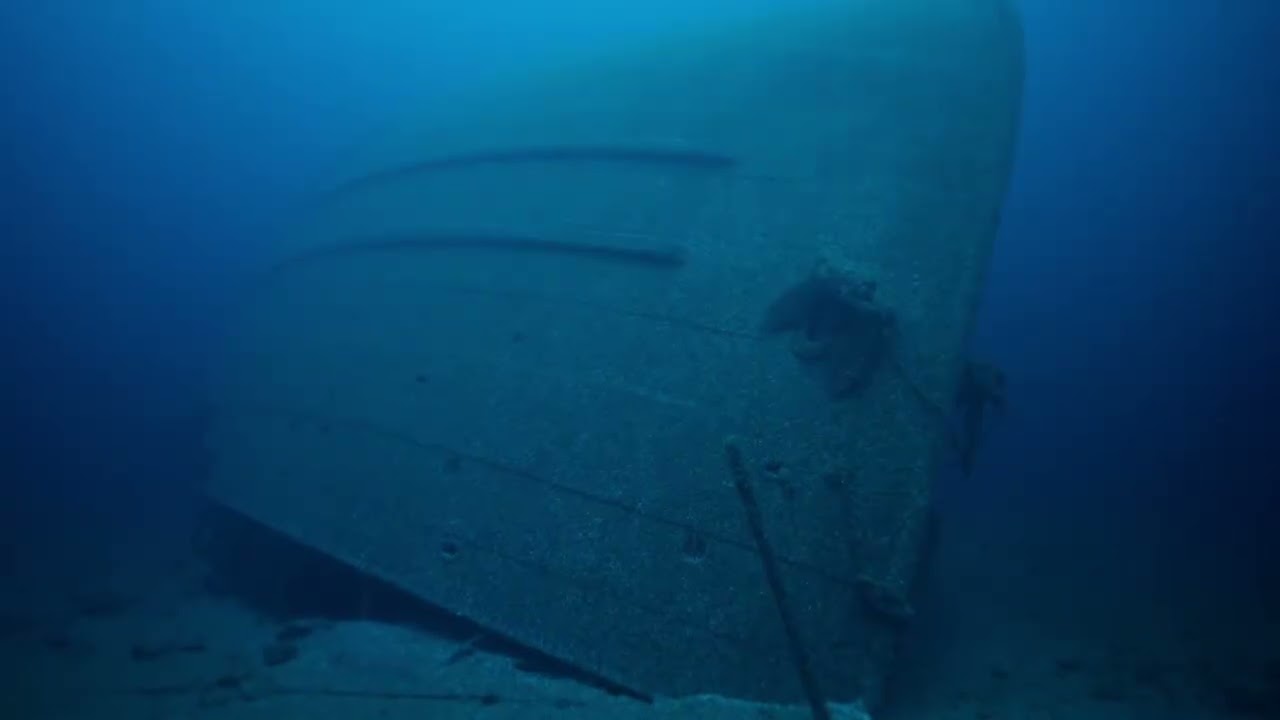 Etruria shipwreck rests upside down and intact at the bottom of Lake Huron