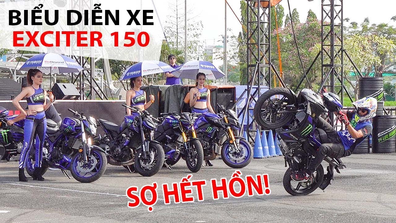 Sợ hết hồn với Dân chơi Biểu diễn xe Exciter 150, Yamaha R15 và R3 ▶ ĐẠI HỘI EXCITER 2019