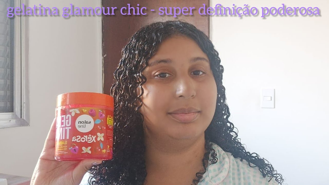 Finalizando Meu Cabelo Com SALON LINE GELATINA GLAMOUR CHIC (pela primeira vez)-Maria Cupcake 