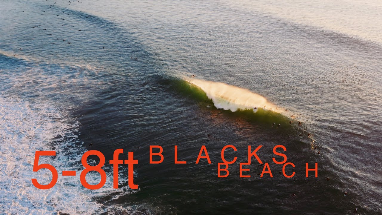 Blacks Beach Winter Swell Season Opener - December 4, 2020 (RAW Drone Footage)