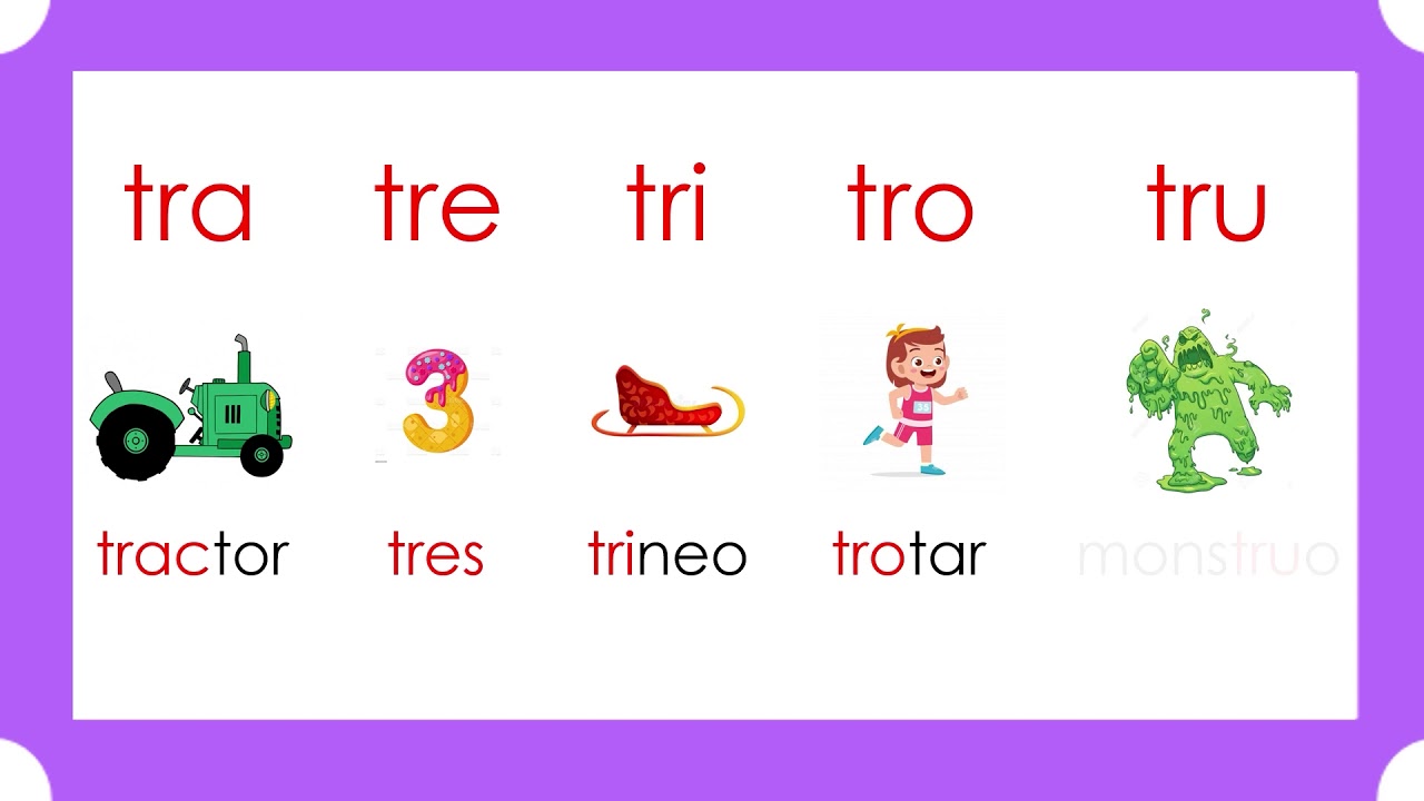 Sílabas trabadas o compuestas