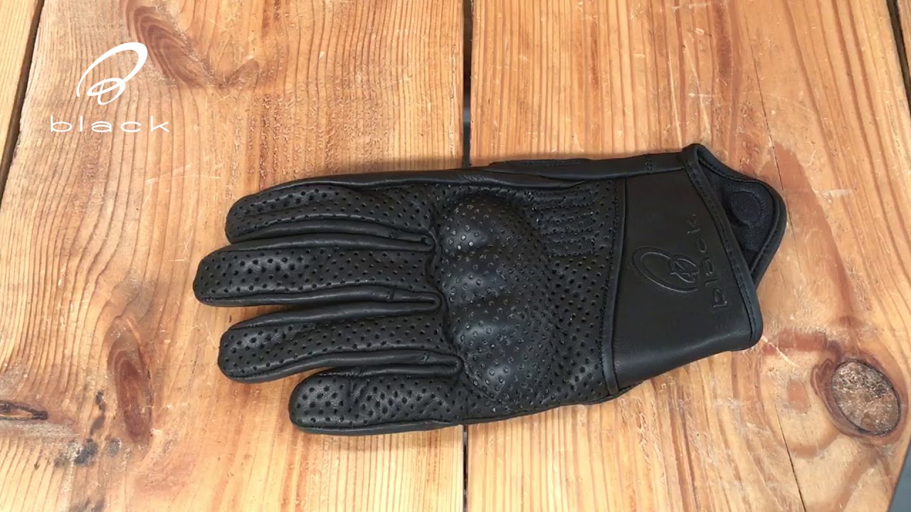 Review of the Black Cyclone Short Leather Motorcycle Gloves - Ghostbikes