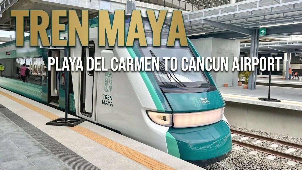 Станция метро Tren Maya в Плайя-дель-Кармен и до аэропорта Канкуна
