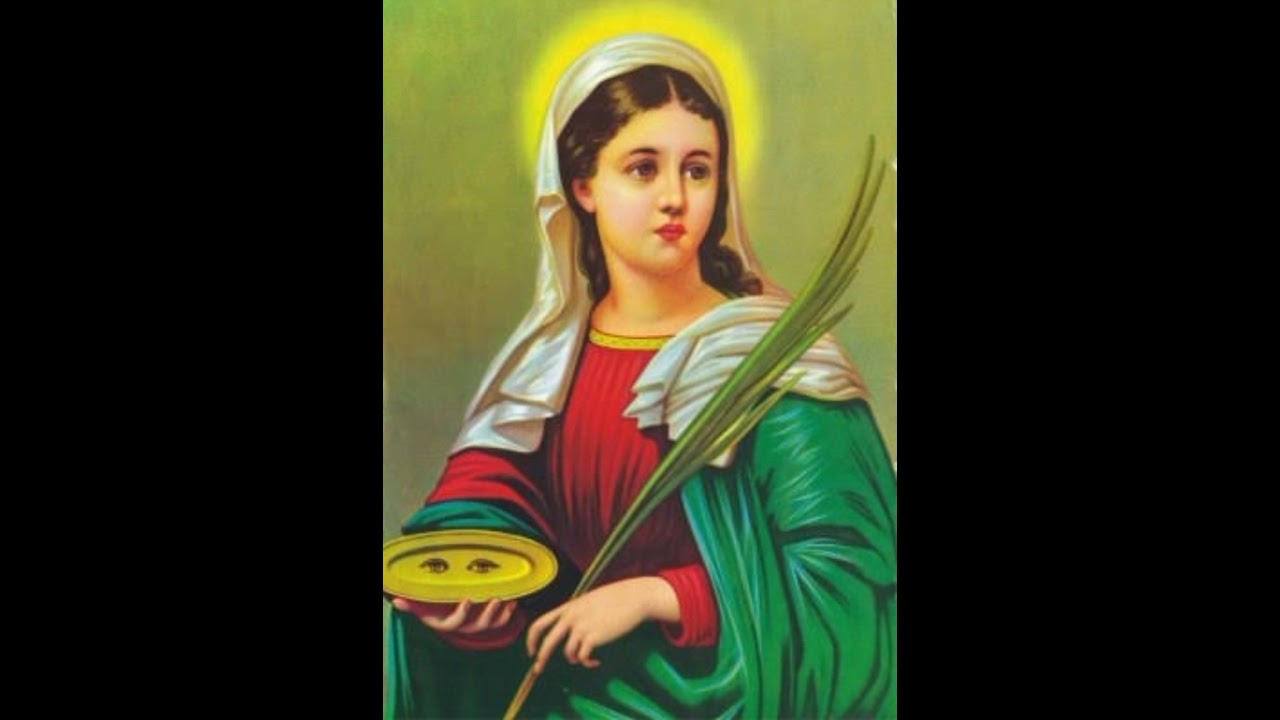 Intercessão de Santa Luzia em minha vida #fé #santos
