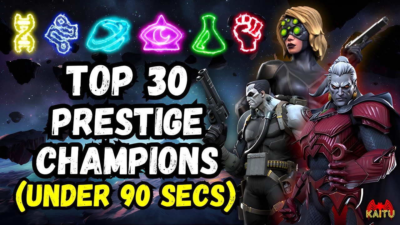 Top 30 Prestige Champions In Under 90 Seconds (October 2025 Update)! - MCOC