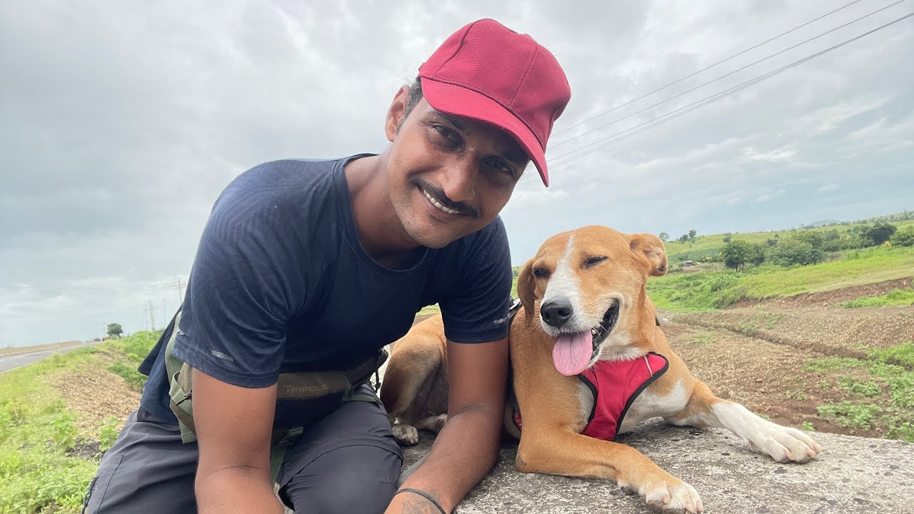 DAY 661 : Maharashtra to MP: Road Trip with My Dog! PAHUR : CHAR DHAM WALK WITH BUTTER