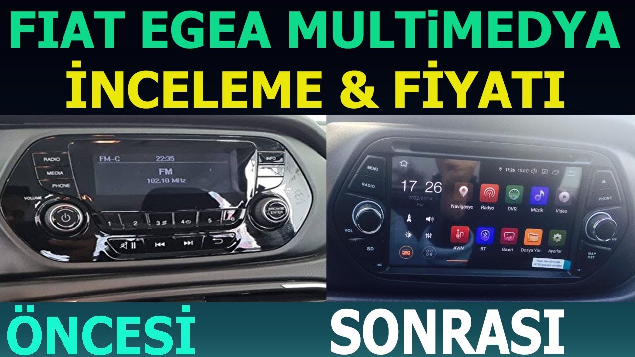Fiat Egea Multimedya Tablet Ekran Tanıtım ve İncelemesi #multimedya #egeatablet #egeamultimedya