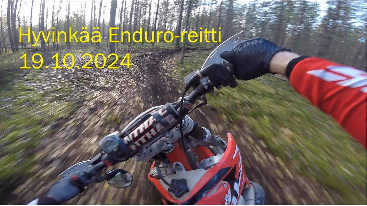 Hyvinkää enduro-reitti 19.10.2024