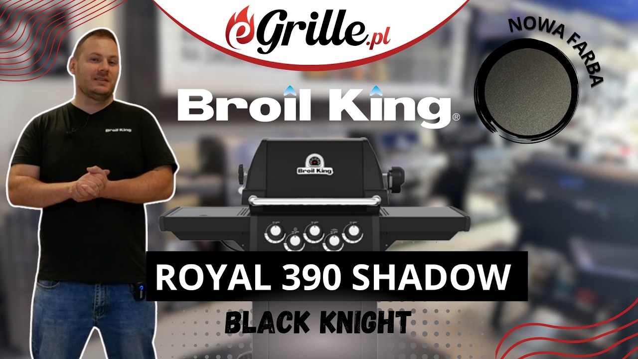 Grill gazowy Broil king Royal 390 Shadow (Black knight) - Nowa czerń i Legendarny system PGT.