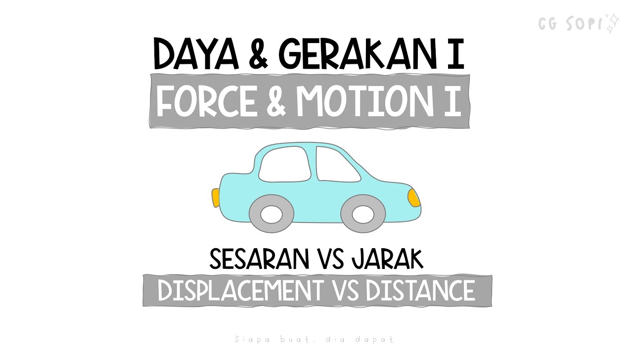 Sesaran dan jarak  - 2.1: Gerakan linear | Daya dan Gerakan I (Fizik KSSM Tingkatan 4)