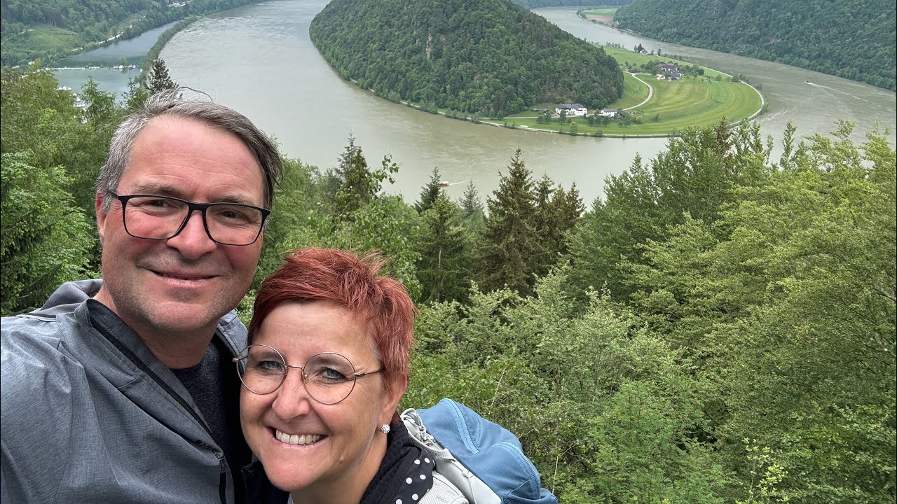 #Donau Schlinge. Erlaubte Abfahrt vom Bauer. „Wo der Traktor rauf kommt, kommt ihr auch runter“