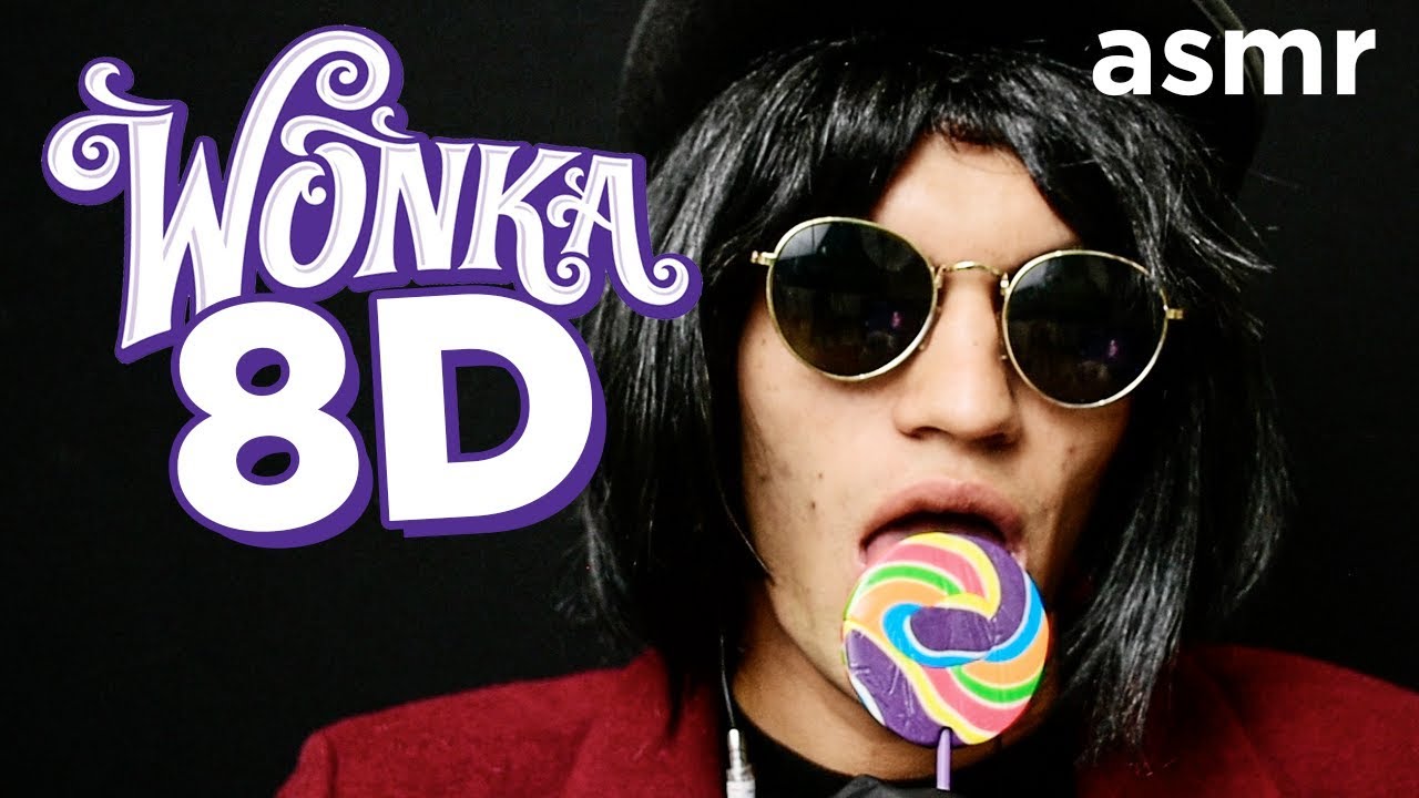 ASMR - Willy Wonka comiendo dulces en 8D | eating sounds - ASMR Español - Mol