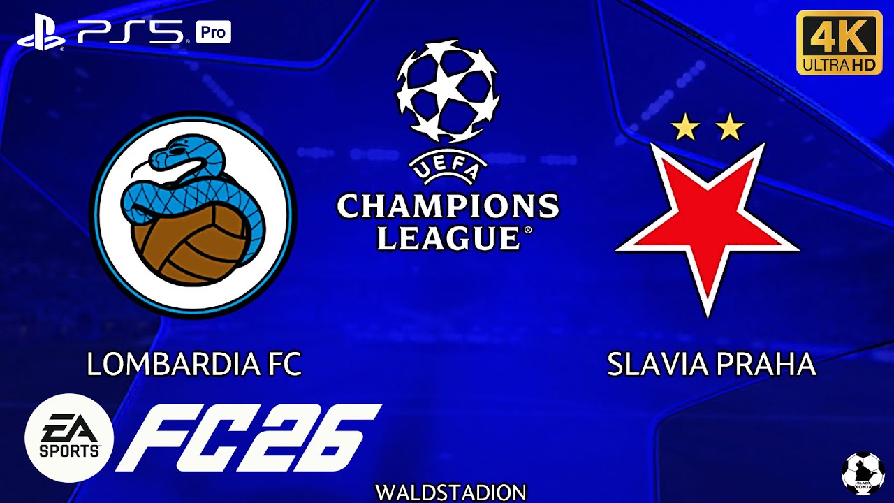 EA SPORTS FC 26 | Lombardia FC vs Slavia Praha | UCL | Waldstadion [ GAMEPLAY 4K PS5 PRO ]