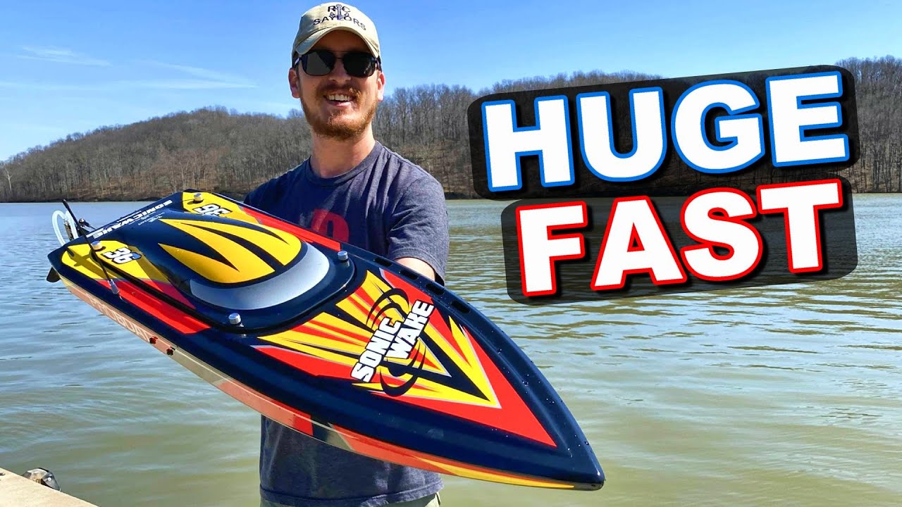 BRUSHLESS FAST & HUGE Self Righting RC Boat - Pro Boat Sonicwake 36