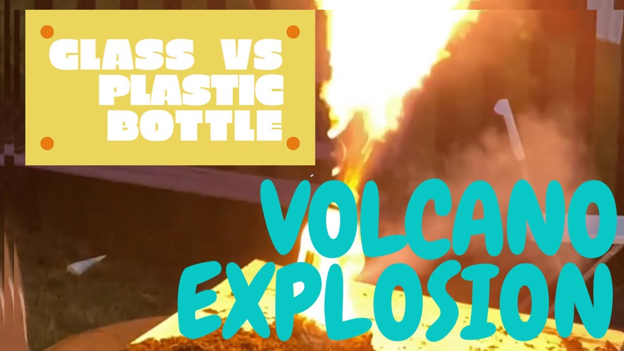 Volcano Explosion Experiment - Glass or Plastic Bottle - Which Is Best? 2500 Match Heads #stayhome