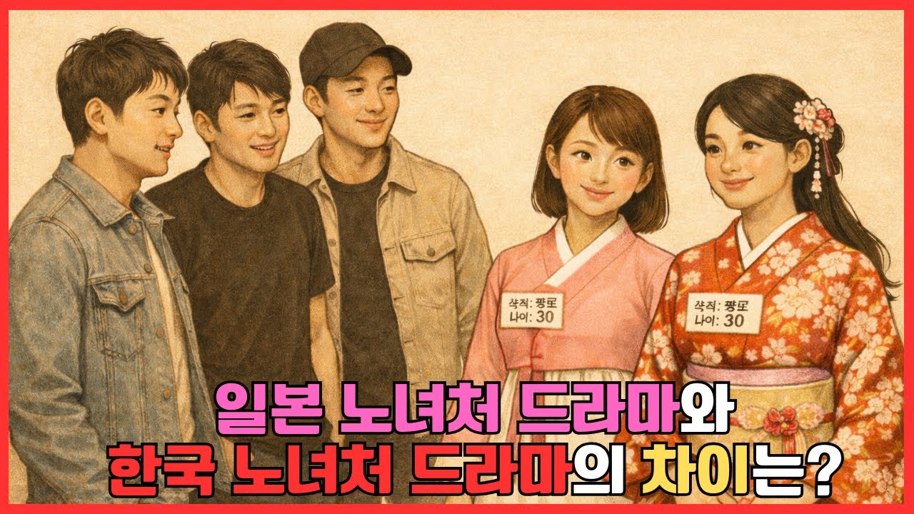 일본 노녀처 드라마와 한국 노녀처 드라마의 차이는? 