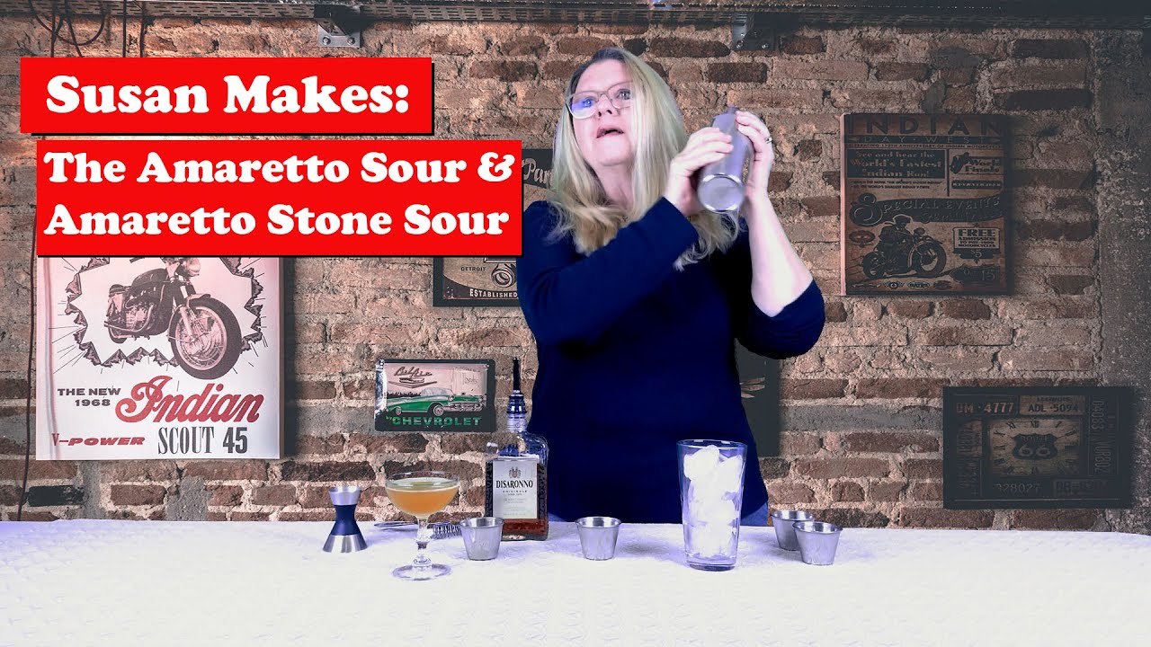 The Amaretto Sour and The Amaretto Stone Sour Drinks
