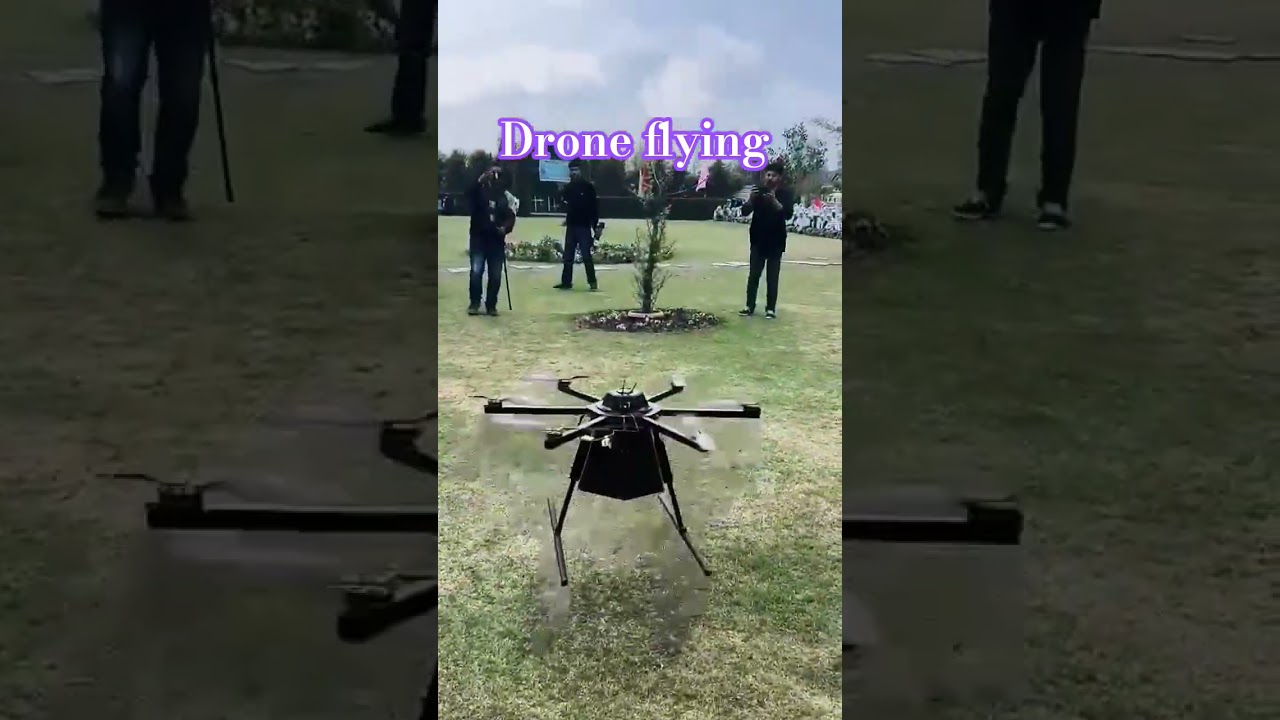 drones flying