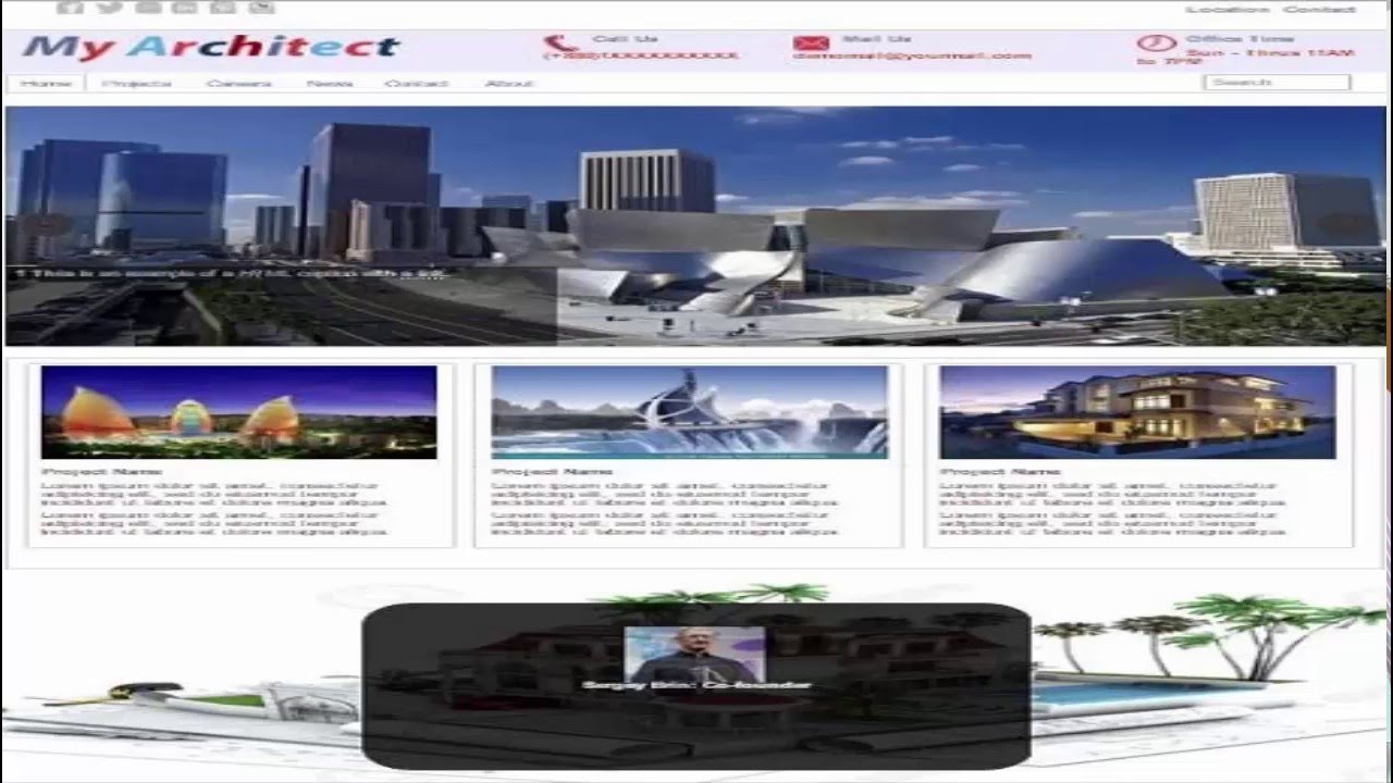 MyArchitect HTML Template