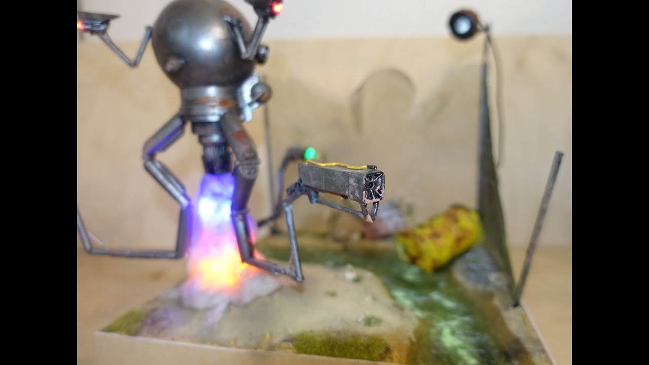 Ep.11: Let's make a cool Fallout Diorama | Mr. Gutsy model bot