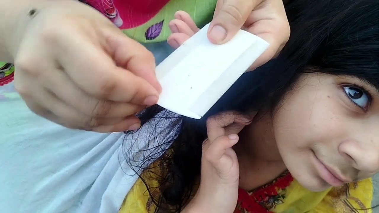 Hair checking of meerab by ASMR Saba.