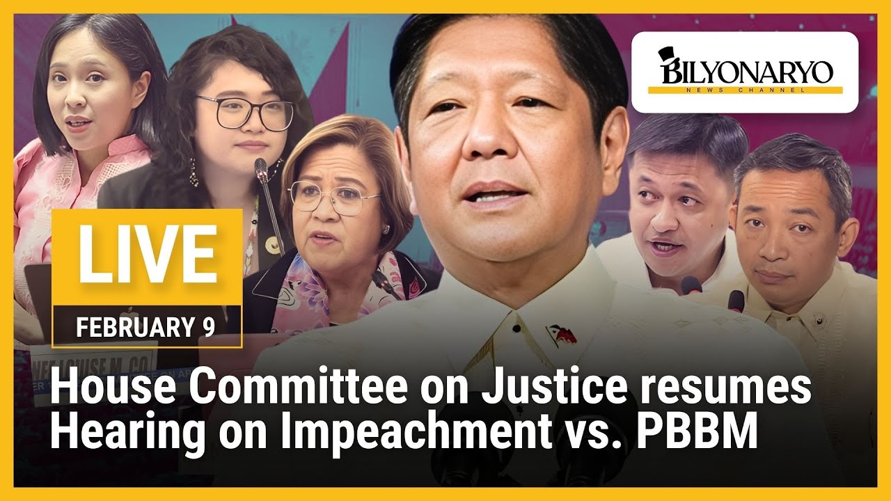 LIVE: House Committee on Justice resumes hearing on impeachment complaints vs PBBM | Feb 9 2026