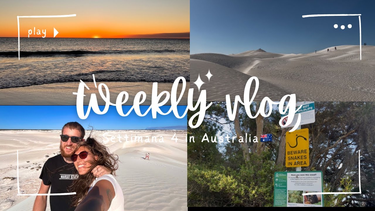 La nostra quarta settimana a Perth: lavoro, imprevisti e dune spettacolari!