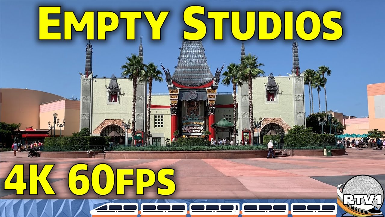 Empty Relaxing Stroll at Disney's Hollywood Studios - Perfect Day! - 4K 60fps - Walt Disney World