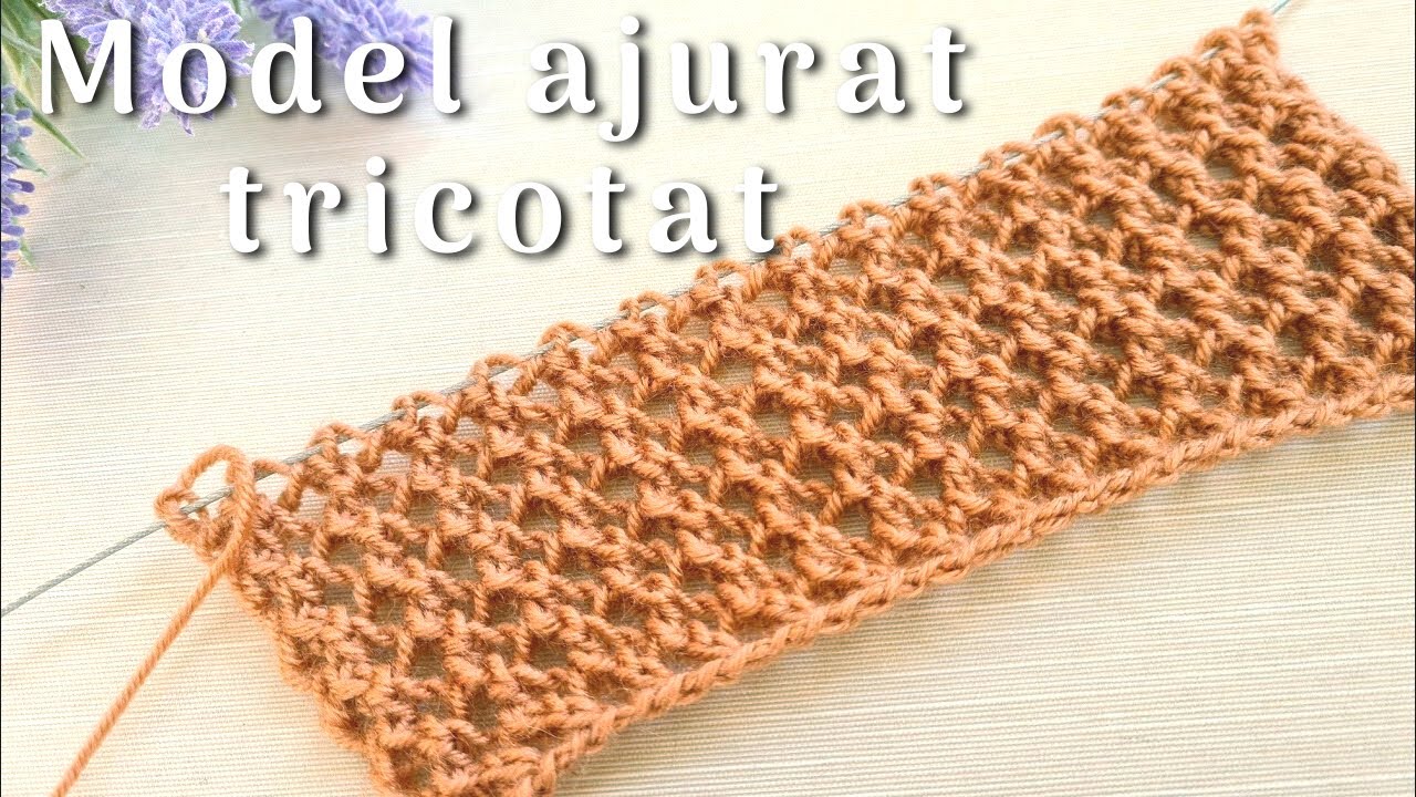 Flash model 24 - model ajurat tricotat - perfect pentru maieuri, bluze de primavară-vară, etc