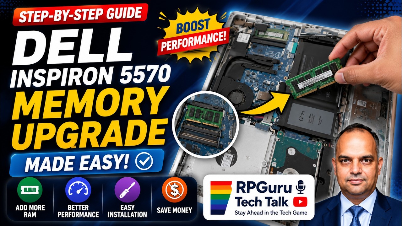 Step-by-Step Guide: Dell Inspiron 5570 Memory Upgrade Made Easy! #dellinspiron #5570 #memory