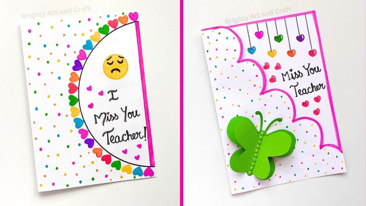 2 Miss You Card 😢 | Easy & Simple Miss You Card Ideas | How to Make Wow Miss You Card Ideas 2026