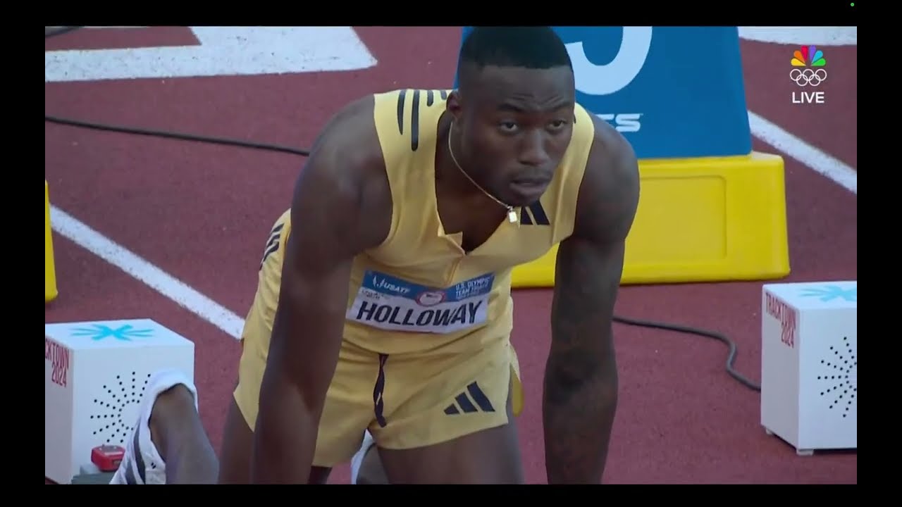 Grant Holloway 110m Hurdles Olympic Trial Finals 2024