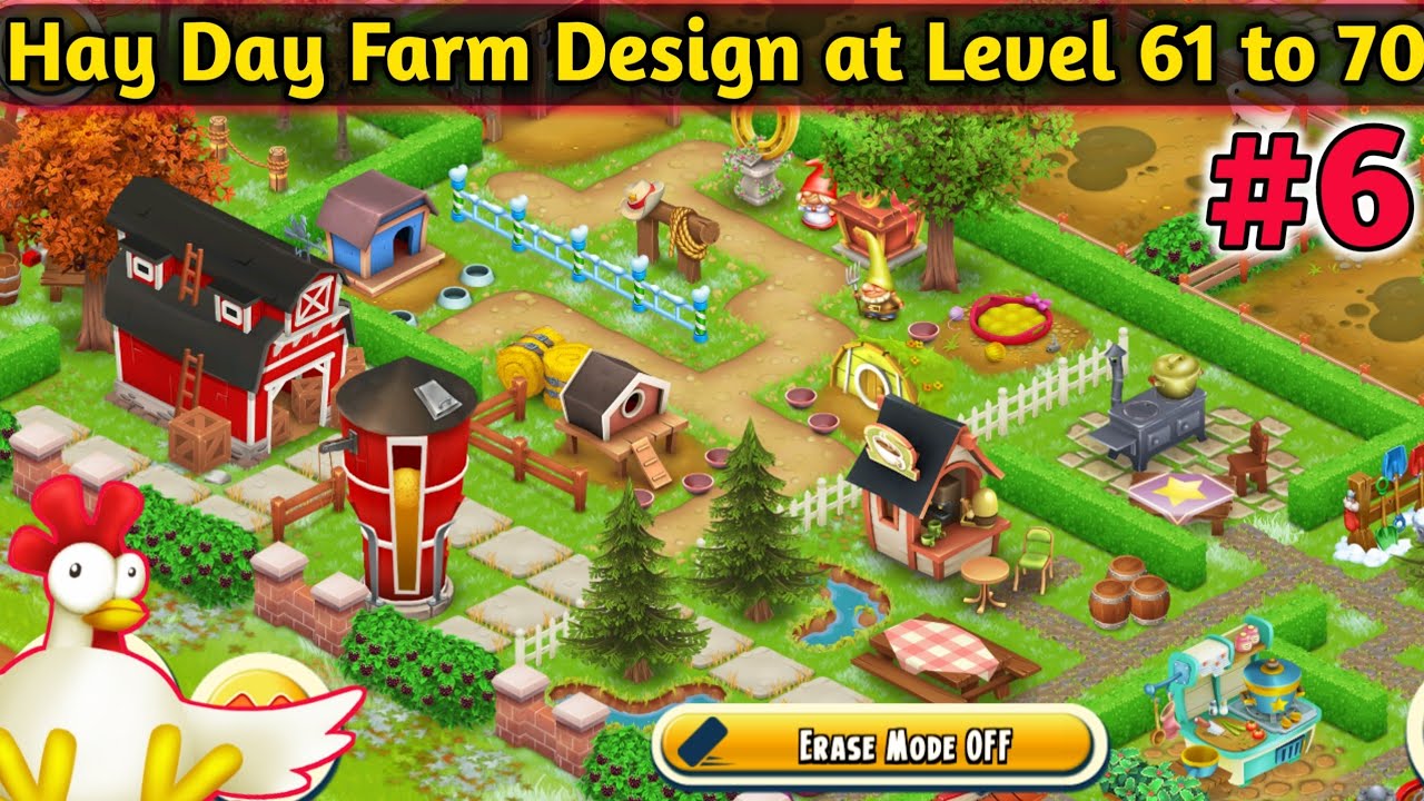 Hay Day Farm Design at Level 61 to 70 Part 6 : Farm Decoration : TeMct Gaming
