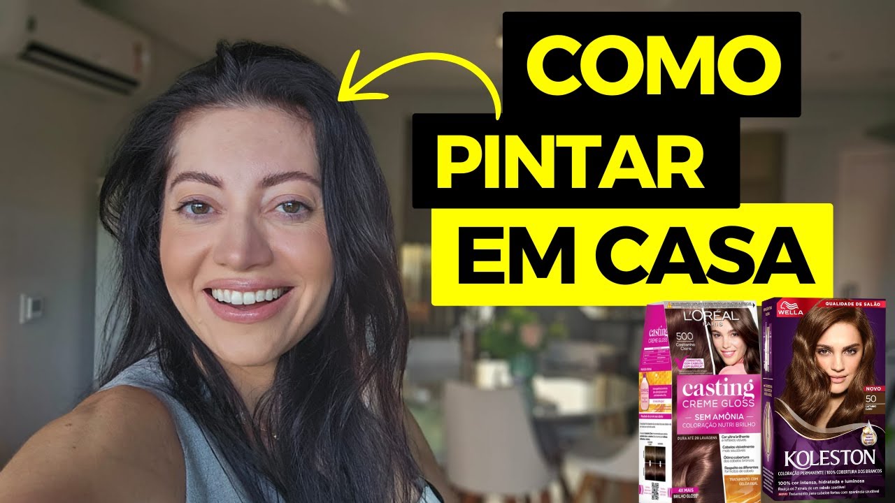 Como PINTAR OS CABELOS em Casa [Passo a Passo] | Dra. Greice Moraes