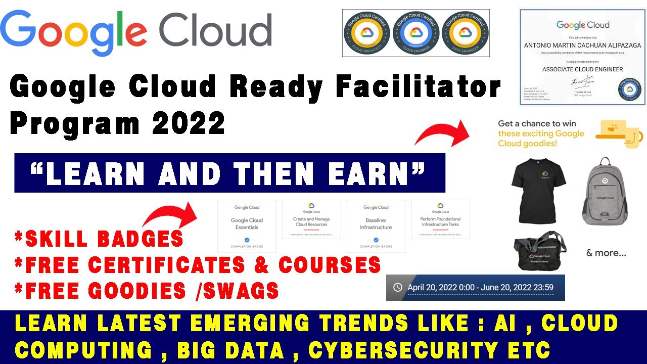 Google Cloud Learn and Earn | Google Free Goodies | Free Certificate and Skill Badges