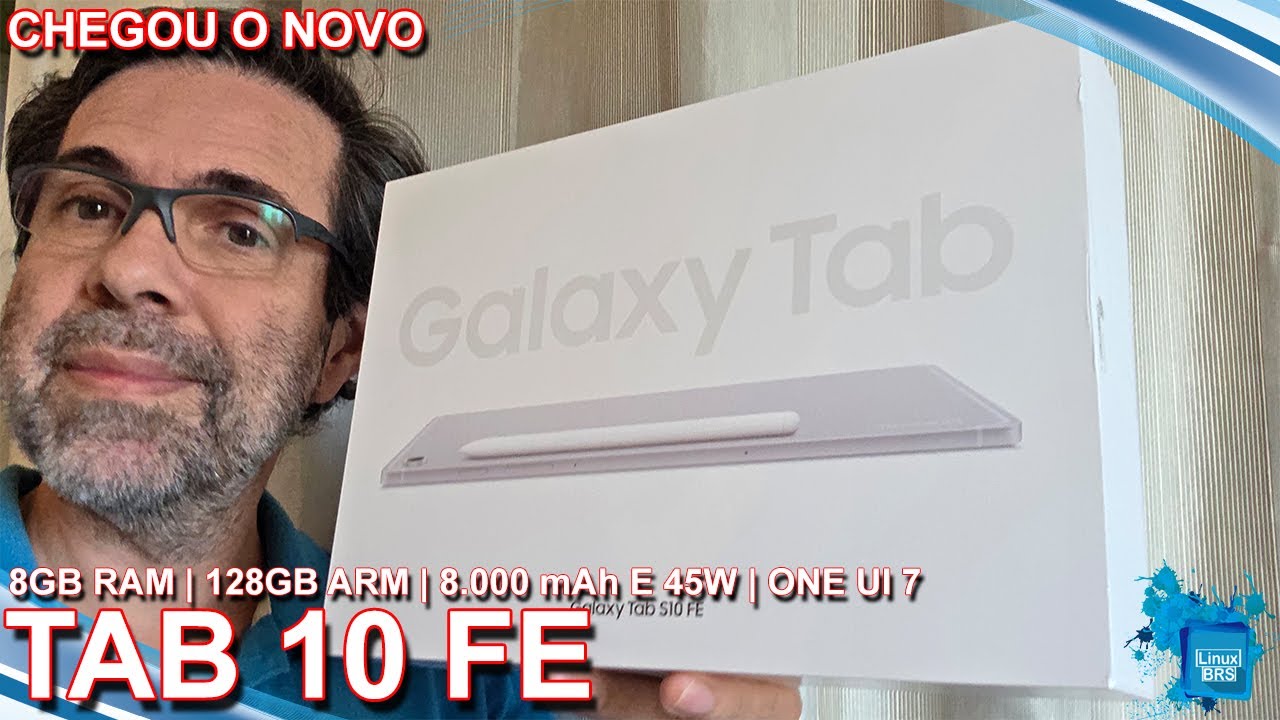 Chegou o NOVO Samsung Galaxy TAB S10 FE  - Unboxing | 8GB RAM | 8.000 mAh | 45W | OneUi 7