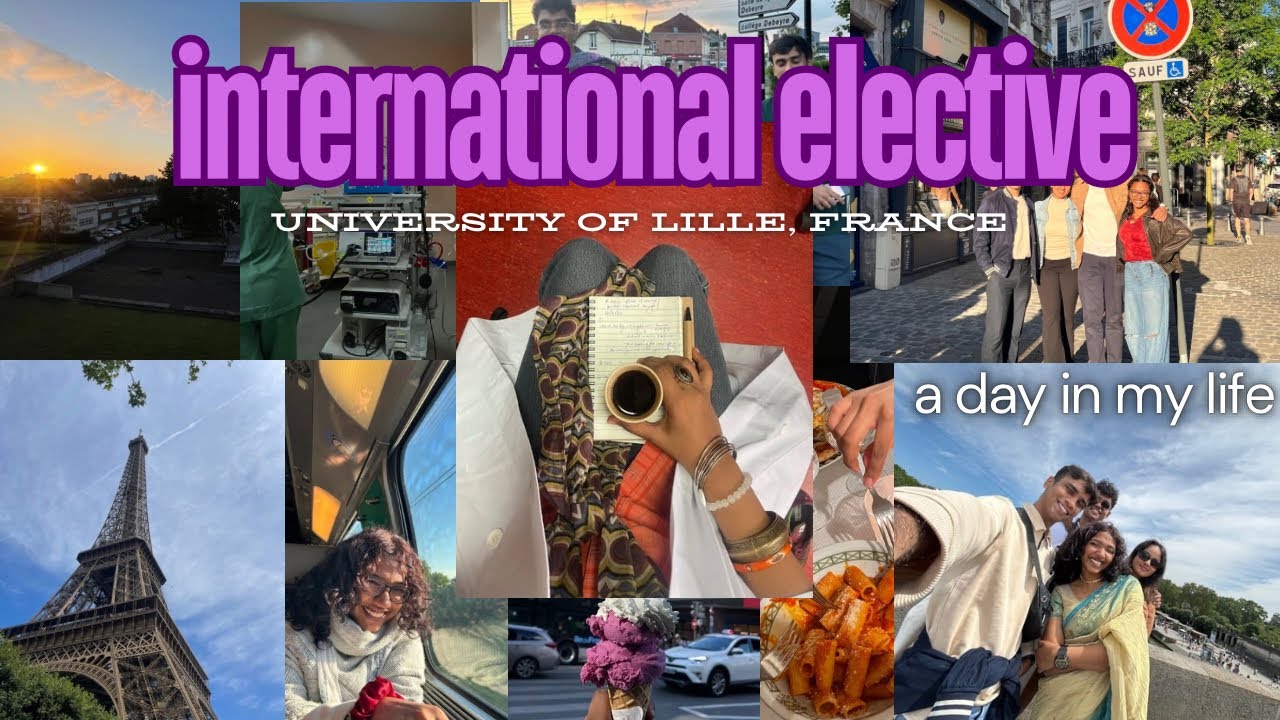 a day in my life vlog, clinical elective in france(!!) edition
