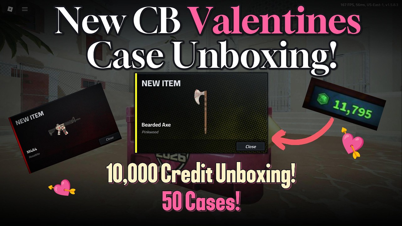 10,000 CREDITS on Valentine’s Case 2026 In Counter Blox… INSANE Pull?! (ROBLOX)