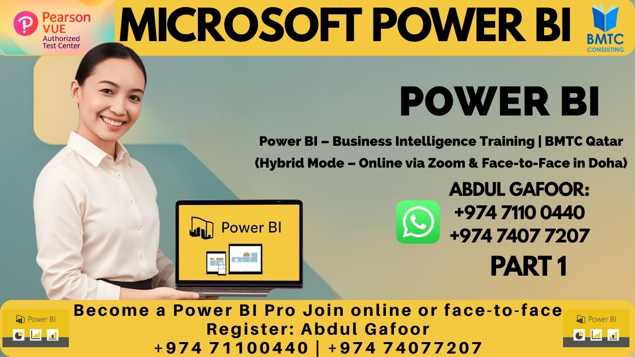 Power BI Business Intelligence Training | Hybrid Classes | BMTC Qatar