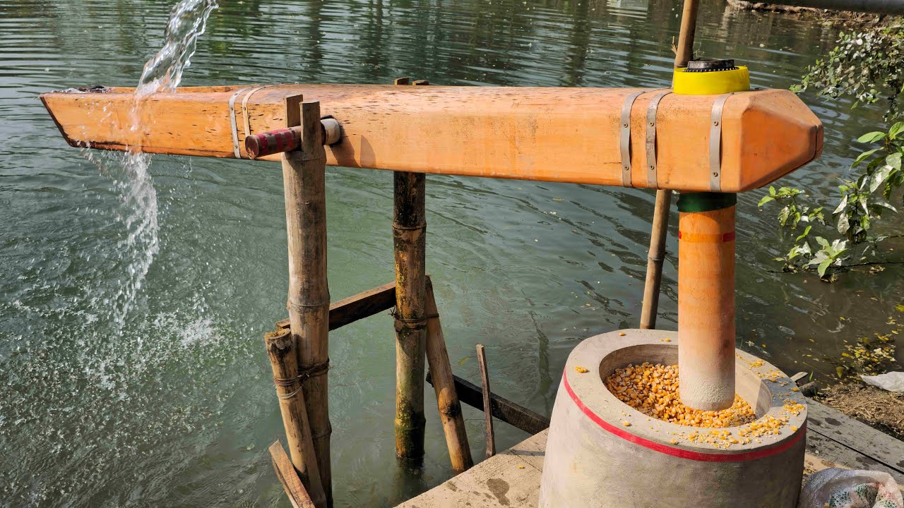 water powered corn pounder mill EP- 121