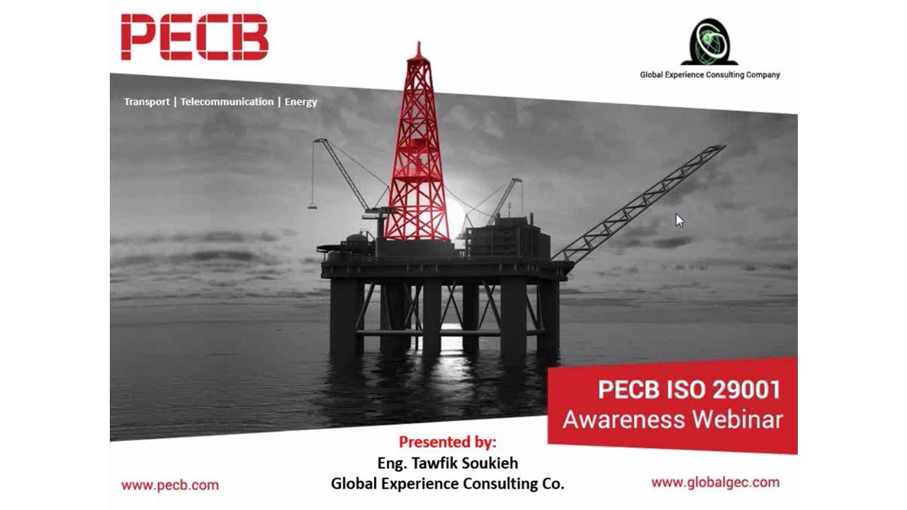 PECB ISO 29001:2010 Awareness Webinar