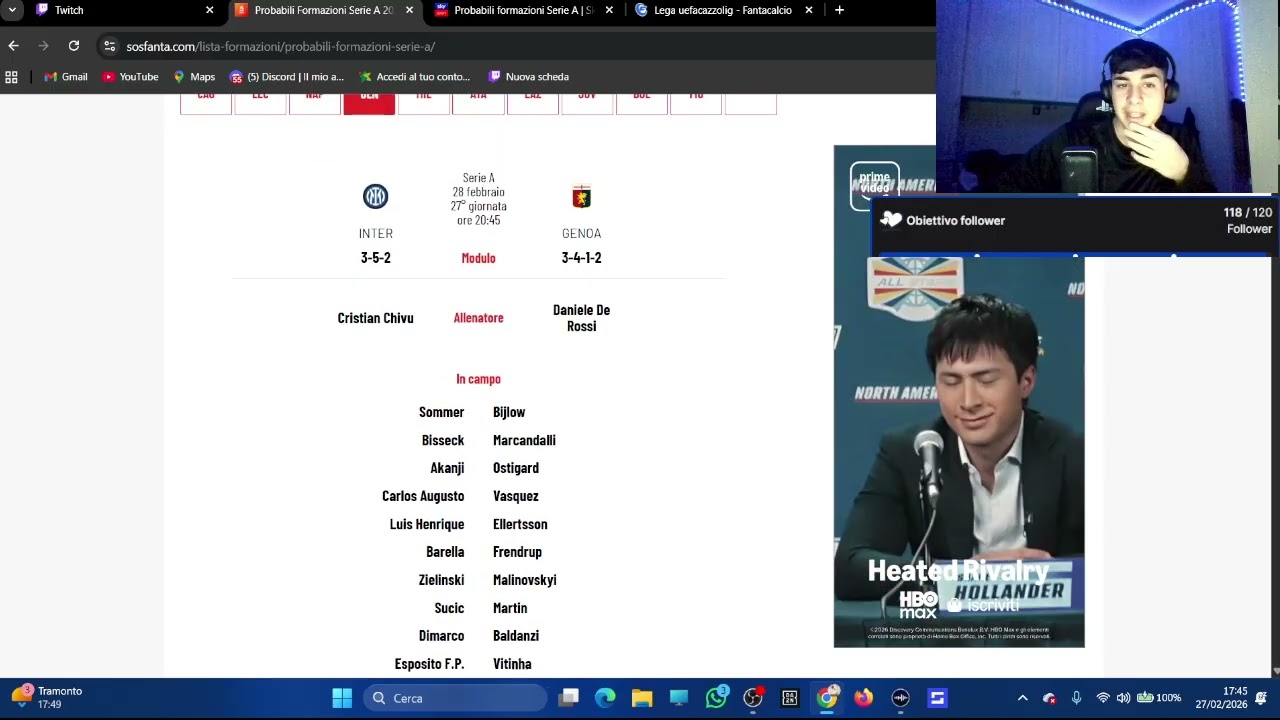 GRAN RITORNO IN LIVE !!! Consigli FANTACALCIO 27ª giornata 2025/26