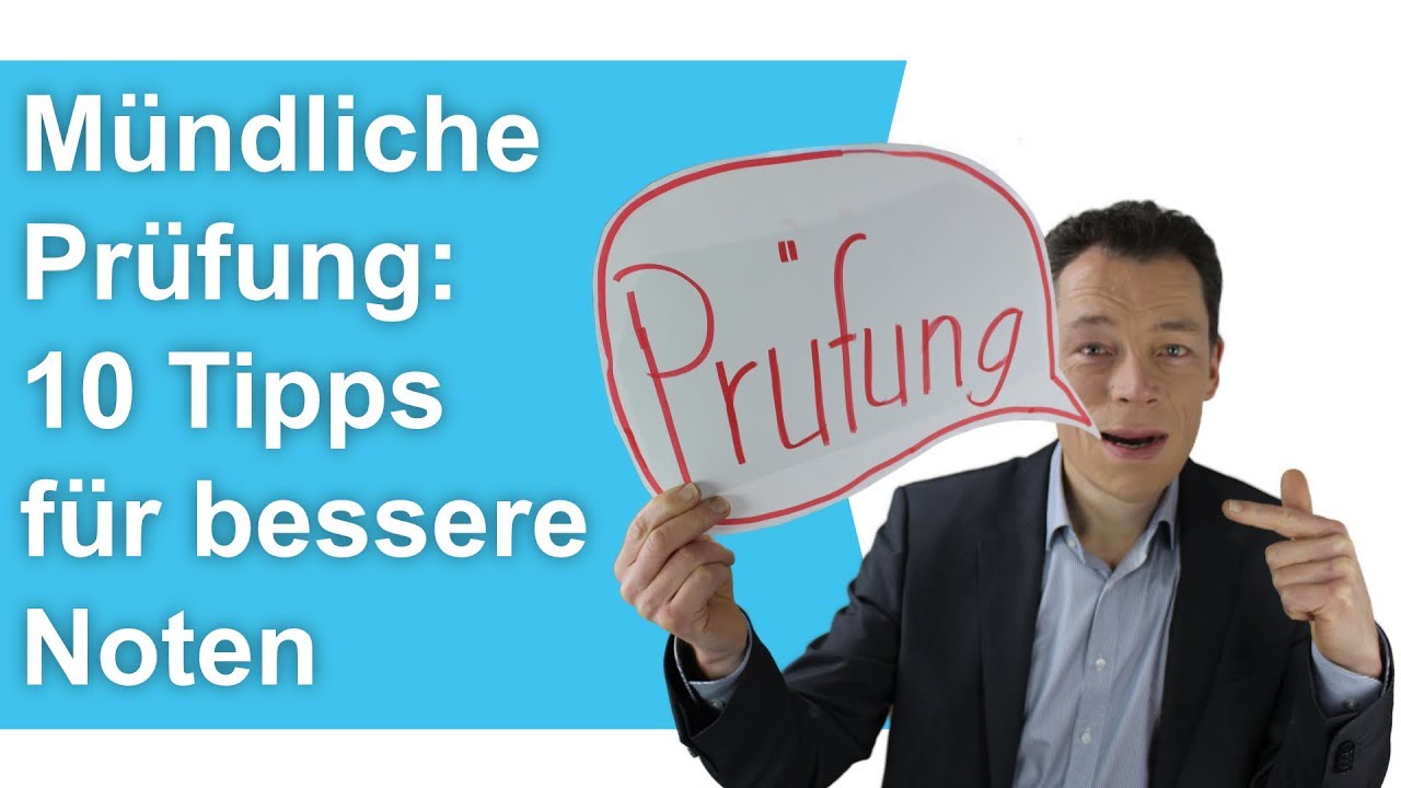 Mündliche Prüfung: Tu DAS - und du kriegst GUTE Noten (Azubis, Schüler, Studenten, b1/b2)