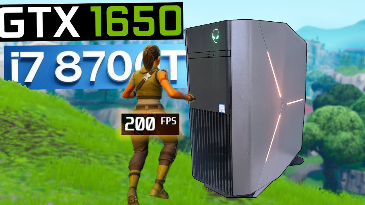 Alienware Aurora R7 i7 8700t GTX 1650 - Fortnite and Warzone Testing FPS